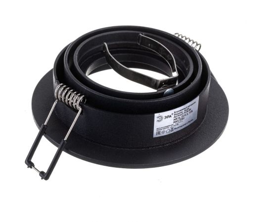 Встраиваемый алюминиевый светильник ЭРА KL84 BK MR16/GU5.3 черный Б0054347 – изображение 2