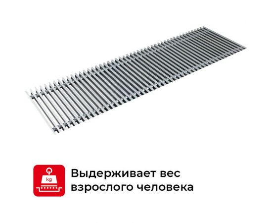 Решетка для внутрипольного конвектора TECHNO PPA 300-1700 RH04005722 – изображение 3