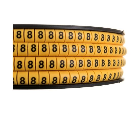 Маркировочное кольцо IEK 1-2.5мм, 8, МК, 1000шт/ролл UMK10-8 – изображение 3