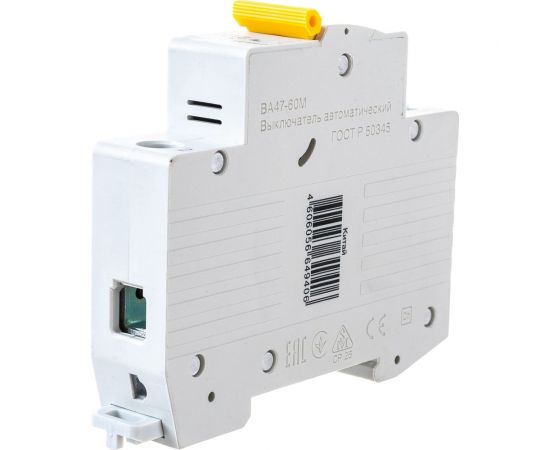 Автоматический выключатель IEK ВА47-60M 1Р 25А 6кА С MVA31-1-025-C – изображение 3