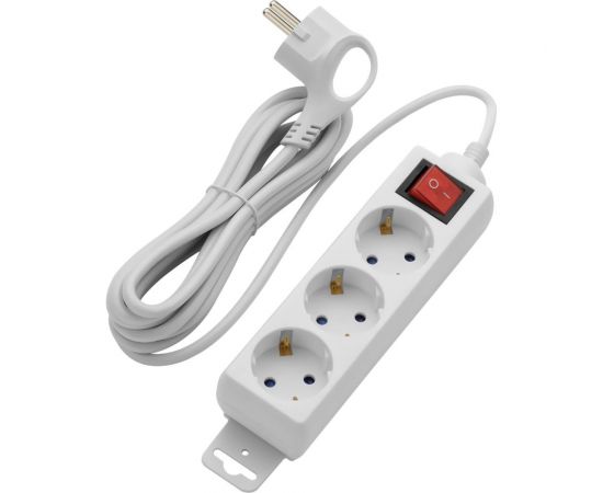 Удлинитель с заземлением duwi с выкл. Supraline 3 розетки, 3 метра, 3х1,5мм2, 3680 Вт, 16А, 32058 6 – изображение 3