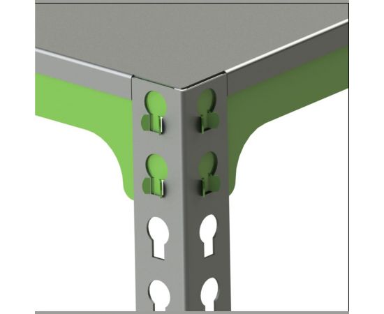 Металлический стол Metalex 750x1500x500 + перфопанель с комплектом аксессуаров SMMPRIA751550 – изображение 3