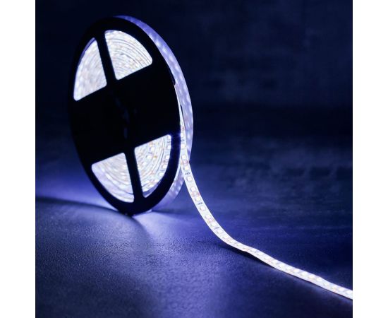 Светодиодная лента Lamper LED силикон 5м, 12В, 8 мм, IP65, SMD 2835, 120 LED/m, свет белый 141-365 – изображение 3