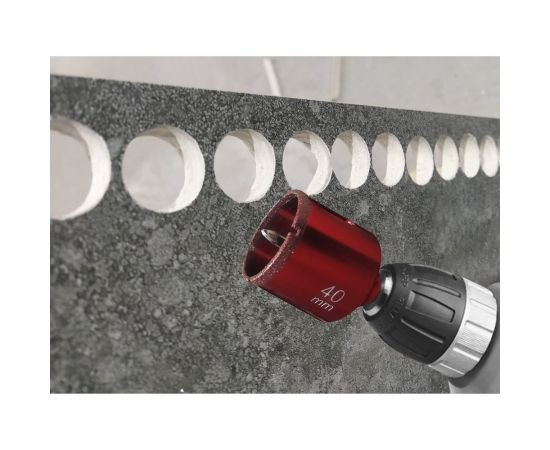 Коронка алмазная по керамограниту и мрамору с направляющим сверлом 16 мм Hardcore 154016 – изображение 4