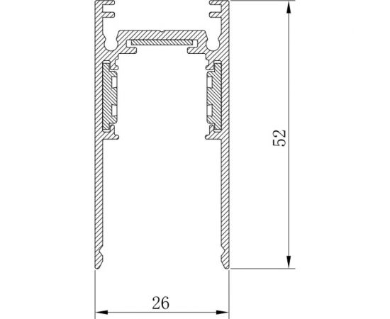 Шинопровод для низковольтных трековых светильников FERON белый, 1м, CABM1000, 41960 – изображение 4