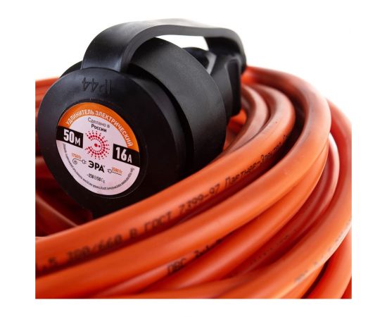 Силовой удлинитель ЭРА UPx1e3x1.550mIP44 в бухте c/з 1 гн 50м ПВС 3х1.5 Б0046819 – изображение 6