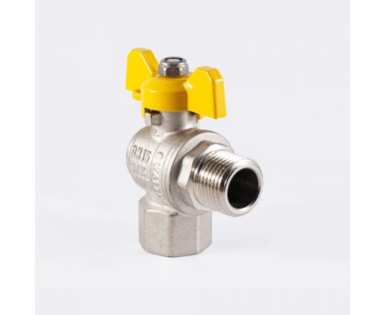 Шаровой угловой кран для газа PROFACTOR PF GAS ручка бабочка, в/н 1/2 дюйма PF GBV 336A – изображение 7