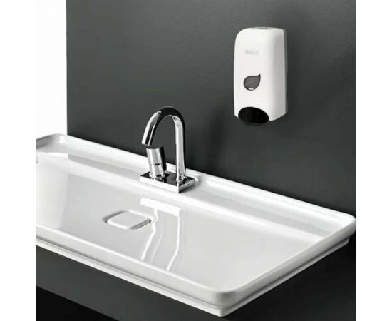 Диспенсер для мыла-пены ЛАЙМА PROFESSIONAL ECO наливной, 1 л, белый, ABS-пластик 606552 – изображение 8