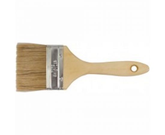 Кисть флейцевая FIT Универсал натуральная светлая щетина деревянная ручка 2" 50 мм 01045 