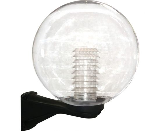 Светильник ЭЛЕТЕХ Шар 300 Б НБУ 06-150-01 проз. пк с растром IP44/корпус плоский черный ИУ 1030480159 