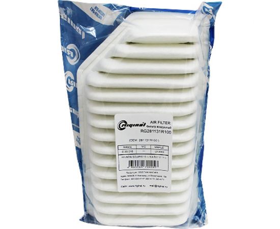 Фильтр воздушный для а/м Hyundai Solaris 10-, Kia Rio III 11- Premium Riginal RG281131R100 