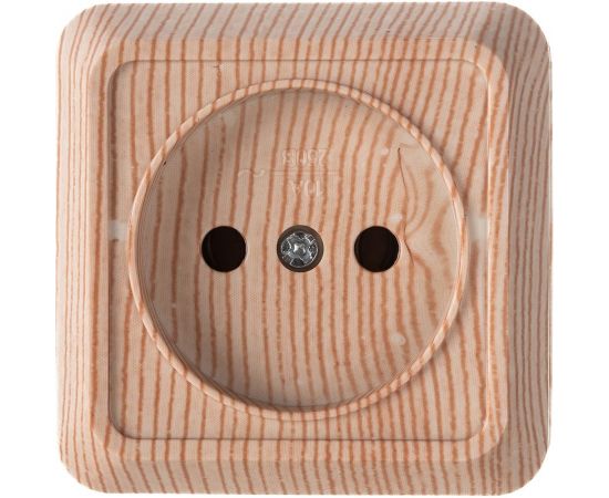 Розетка открытой установки 2П IP20 10А, сосна TDM Ладога SQ1801-0049 