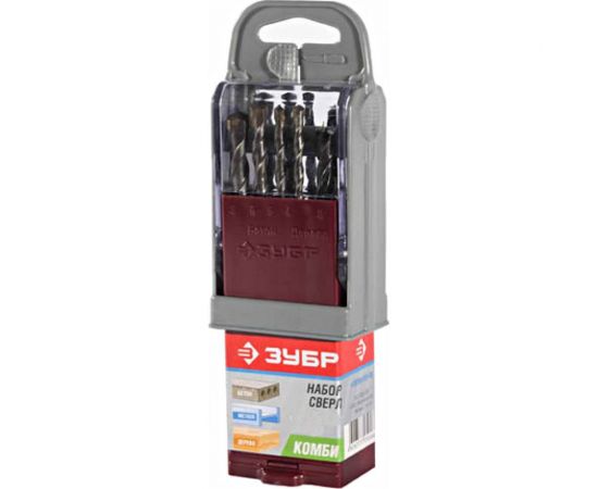 Набор сверл комбинированный 7 шт. для электродрели ЗУБР 4-29704-H7-SB 