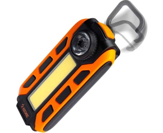 Фонарь светильник КОСМОС рабочая серия 5Вт COB+1ВтLED/кол линза/3xAAА/ABSпластик/магнит/крюк/зажим, KOS703B 