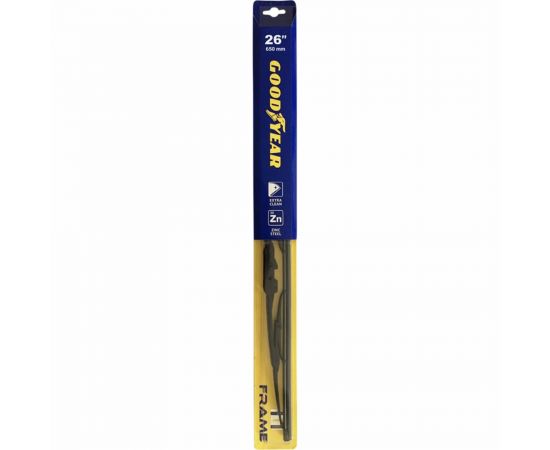 Всесезонная каркасная щетка стеклоочистителя 26"/65 см (3 переходника) Goodyear FRAME GY000326 