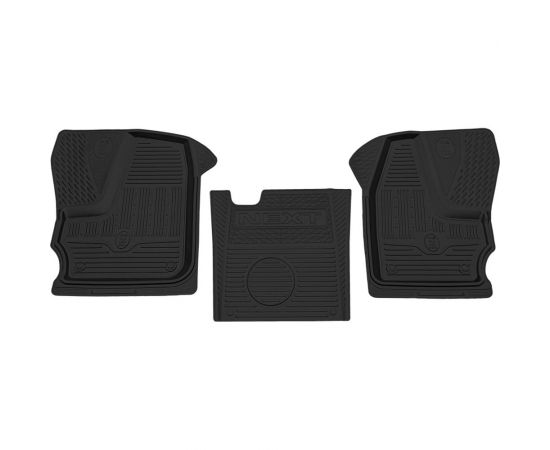 Салонный резиновый коврик REZKON черный для Газель Next 16-Н.В. передний ряд сидений 1040005800 