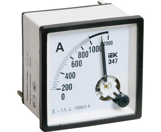 Амперметр IEK Э47 72x72мм 400/5А кл. точн. 1.5 ИЭК IPA10-6-0400-E 