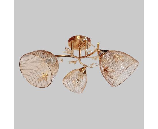 Люстра JUPITER LIGHTING золото-3х60W E27 230V, 24 см-44 см-44 см MО 85-5008/3 