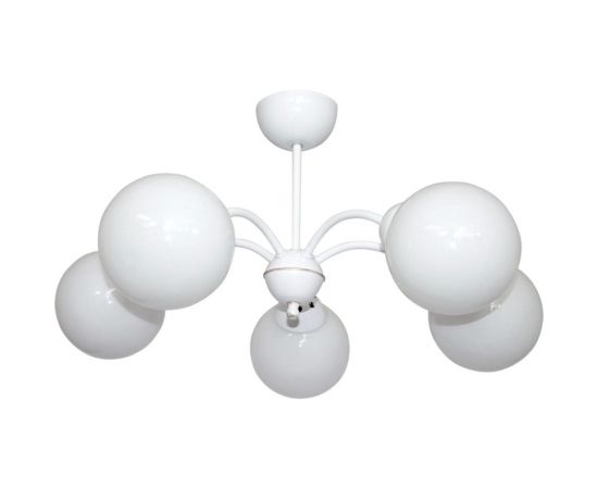 Светильник ЭЛЕТЕХ Лера, 157, Плафон 01861, НСБ 01-5х60-119, Е27, MAXEL белый 1005403774 