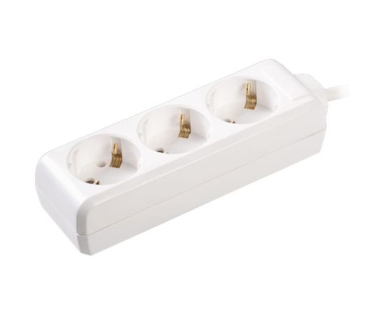 Удлинитель IEK У03 3 места, 2Р+PЕ, 3метра, 3х1мм2, 16А/250 WYP10-16-03-03-Z-N 