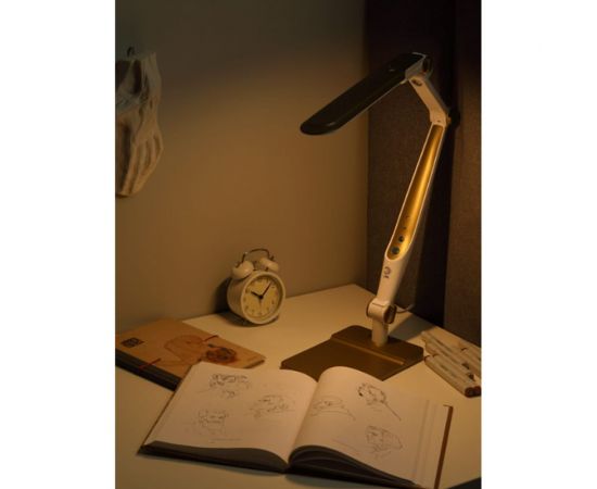 Настольный светодиодный светильник ЭРА NLED-497-12W-G на струбцине и с основанием, золото Б0052773 – изображение 18