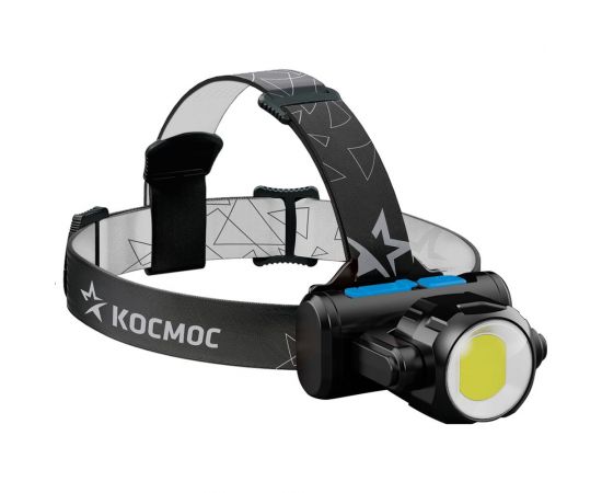 Светодиодный налобный фонарь КОСМОС 3Вт XPE, 5Вт COB, 1200Mah LI-On, зарядка Micro USB KOCH5WLi-On – изображение 2