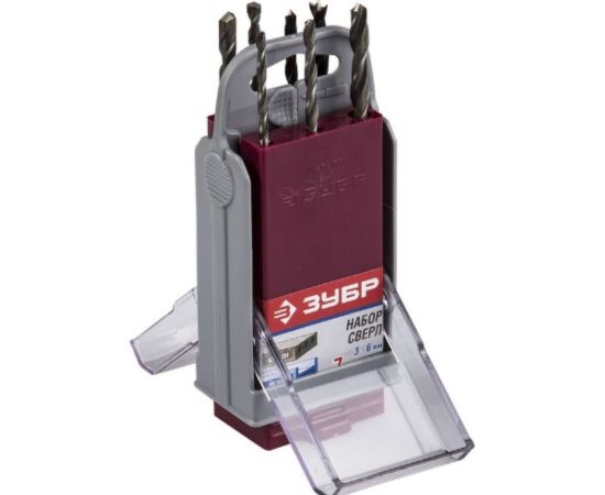 Набор сверл комбинированный 7 шт. для электродрели ЗУБР 4-29704-H7-SB – изображение 2