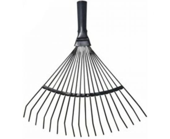 Веерные проволочные грабли Gigant 18-зубые, порошковая окраска, с деревянным черенком GAV-17 – изображение 2