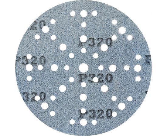 Шлифовальный круг на липучке GRANAT 48+1 отв., 150 мм, P320, 5 шт ABRAFORM AG5-150-49-P320 – изображение 2