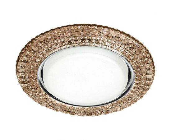 Встраиваемый светильник Smartbuy под лампу GX53 с LED подсветкой шампань SBL-071CHM-GX53 – изображение 2