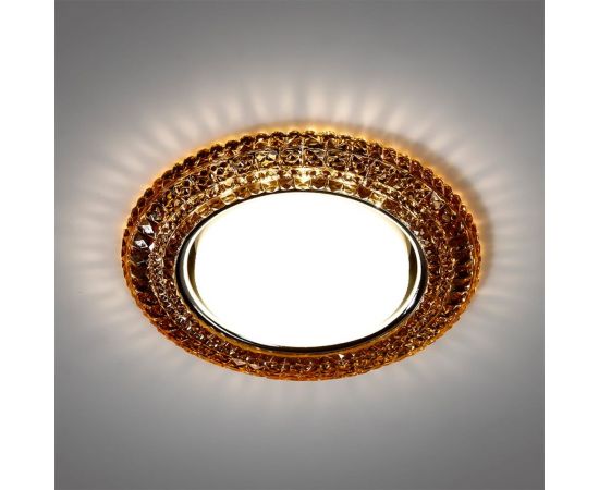 Встраиваемый светильник Smartbuy под лампу GX53 с LED подсветкой шампань SBL-071CHM-GX53 – изображение 3