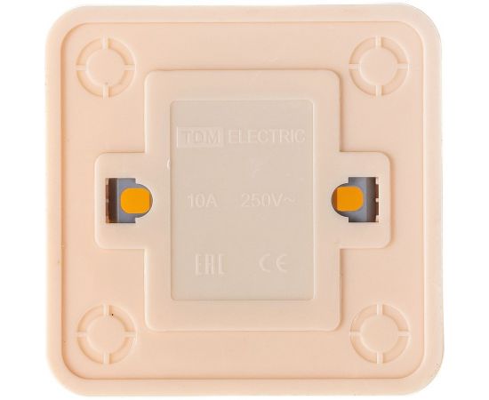 Одноклавишный выключатель TDM открытой установки 10А слоновая кость Ладога SQ1801-0002 – изображение 3