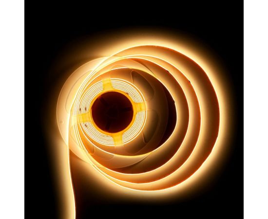 Светодиодная лента MAKSILED 12В, 10Вт/м, 528 д/м, COB, IP20, 5м, ML-R528-COB-WW-S – изображение 3