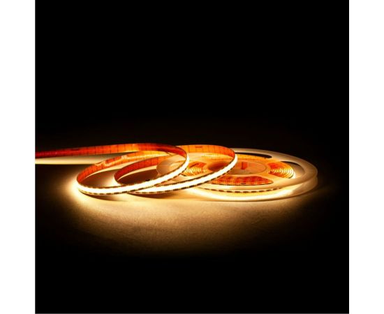 Светодиодная лента MAKSILED 12В, 10Вт/м, 528 д/м, COB, IP20, 5м, ML-R528-COB-WW-S – изображение 4