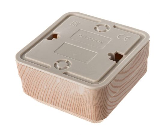 Розетка открытой установки 2П IP20 10А, сосна TDM Ладога SQ1801-0049 – изображение 4