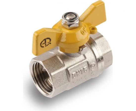 Шаровой кран для газа AQUALINK 3/4 вн-вн бабочка 7108 – изображение 4