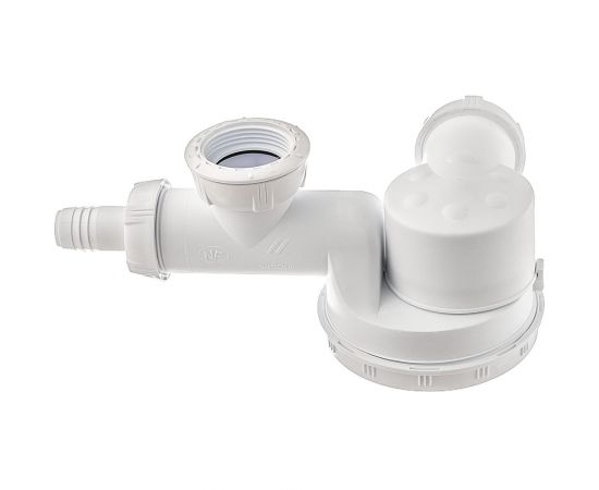 Сифон Wirquin ESPACE 1 1/2 х 40 мм, сверхплоский, с отводом для стиральной машины, без выпуска 30717975 – изображение 5