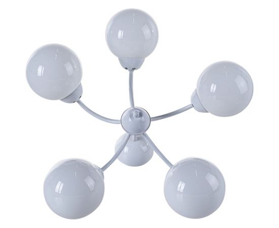 Светильник ЭЛЕТЕХ Лера, 157, Плафон 01861, НСБ 01-5х60-119, Е27, MAXEL белый 1005403774 – изображение 5