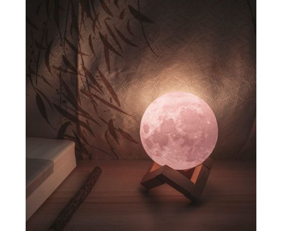 Настольный светильник Gauss NN001 3D Луна 1W 5V Li-ion 450mA D10см белый LED 1/6/24 – изображение 5