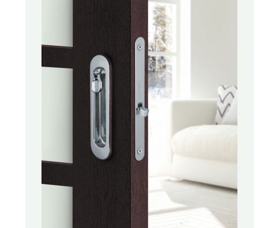 Набор для раздвижных дверей ARMADILLO SH011-BK СP-8 Хром 26677 – изображение 5