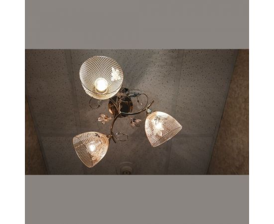 Люстра JUPITER LIGHTING золото-3х60W E27 230V, 24 см-44 см-44 см MО 85-5008/3 – изображение 5