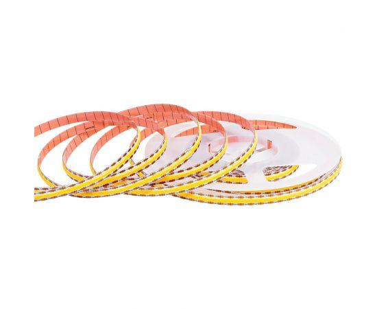 Светодиодная лента MAKSILED 12В, 10Вт/м, 528 д/м, COB, IP20, 5м, ML-R528-COB-WW-S – изображение 6