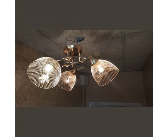 Люстра JUPITER LIGHTING золото-3х60W E27 230V, 24 см-44 см-44 см MО 85-5008/3 – изображение 6
