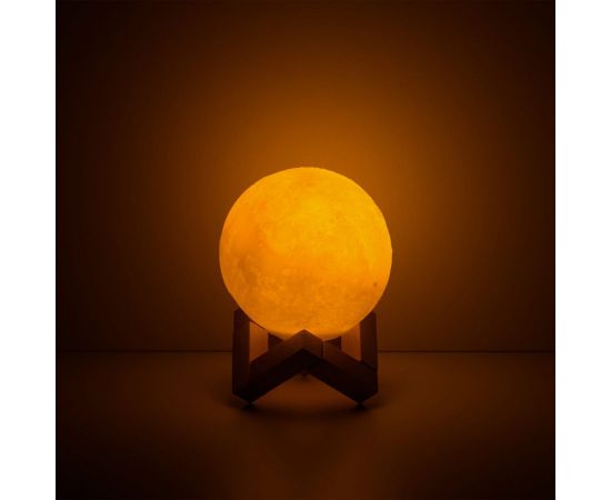 Настольный светильник Gauss NN001 3D Луна 1W 5V Li-ion 450mA D10см белый LED 1/6/24 – изображение 6