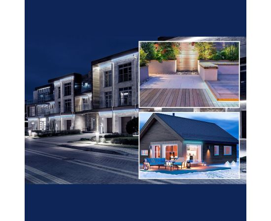 Светодиодная лента OGM 220В, 7Вт/м, smd2835, 120д/м, ip65, 600Лм/м, 13x7мм, 50м, 6500к / O17-09 – изображение 7