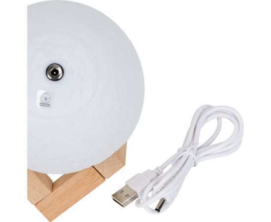 Настольный светильник Gauss NN001 3D Луна 1W 5V Li-ion 450mA D10см белый LED 1/6/24 – изображение 7
