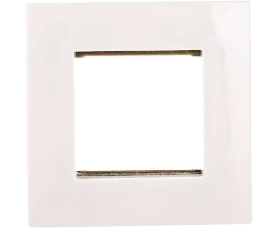 1-постовая рамка LANMASTER 45х45, с суппортом, белая LAN-FRS45x45/1-WH 