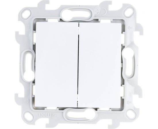 Двухклавишный выключатель Simon белый 2450398-030 