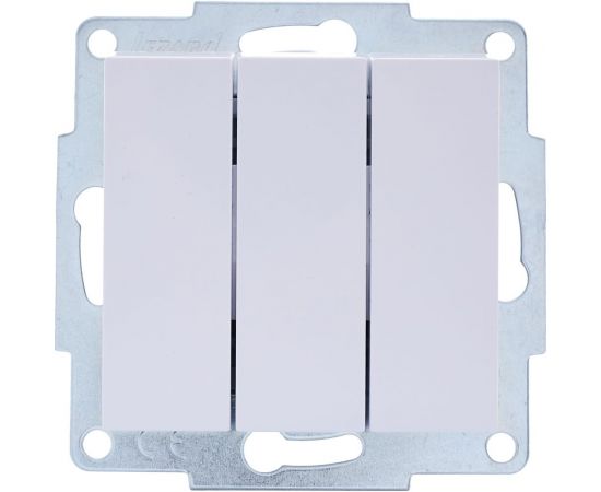 Тройной выключатель Lezard VESNA белый 742-0288-109 