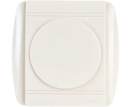 Розетка Lezard DEMET, с заземлением, с крышкой, кремовый 711-0300-123 